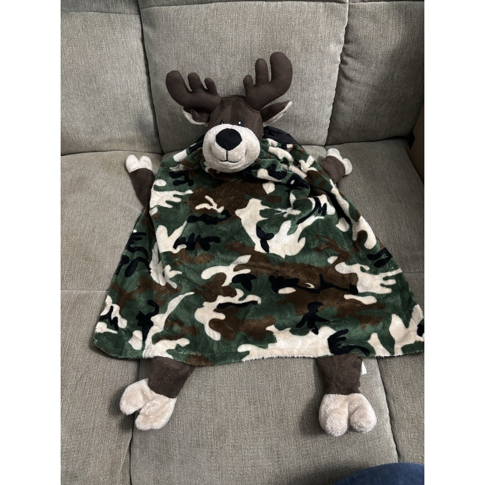 Camouflage Deer Baby Security Blanket  Lovey Comfort Companion Fat Rat Family